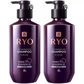 Ryo Jayangyunmo Hair Loss Symptoms Профессиональный шампунь для жирной кожи головы, 400 мл, 2 шт.