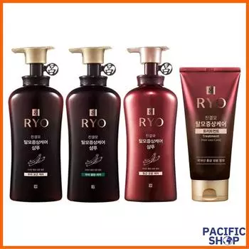 [Ryo] Шампунь Jingyulmo 490 мл и лечебный крем 300 мл (3 Типы) Scalp & hair root care