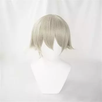 RyuuCos универсальный полностью золотой парик для школьного культурного фестиваля Heat Heat, парик, мужской, женский, короткий, прямой, серый, мужской, женский, устойчивый,