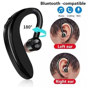 S109 Беспроводные Bluetooth 5.0 Универсальные Наушники-Крючки Спортивные Деловые Наушники с Одним Ухом Гарнитура Handsfree Наушники С Микрофоном Смартфон