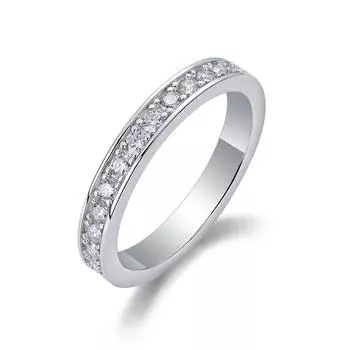 Кольцо для тела из серебра S925, 2,0 мм, муассанит, с закрытым кольцом Beauty 5