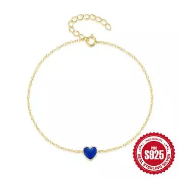 S925 Silver Ins Холодный ветер Простой персиковый браслет любви, Любовь капает масло Общественный браслет любви браслет 925 Silver