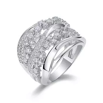 Серебряное кольцо S925 с муассанитом, закрытое кольцо, ювелирное украшение на руку Beauty 5