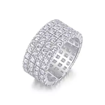 S925 Silver Ring Moissanite Ring Silver Jewelry Beauty 5