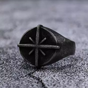 Серебряное кольцо S925, индивидуальность, панк, индивидуальность, мода, навигатор, компас, кольцо викингов 8