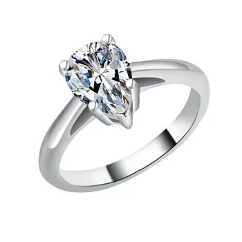 Кольцо из серебра S925 пробы с каплей воды из стерлингового серебра S925 пробы с муассанитом простое женское модное легкое роскошное универсальное высококачественное серебряное кольцо 6