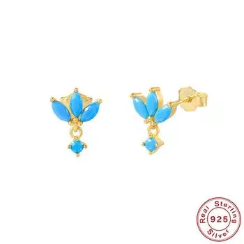 S925 Sterling Silver Horse Eye Diamond Stud Earrings Earrings Fashion Trend Creative Earrings Stud Earrings 925 Silver