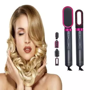 Съемная электрическая щетка для укладки волос One Step 4in1 с горячим воздухом, нагревательный фен, расческа, вращающийся щипцы для завивки, наборы us