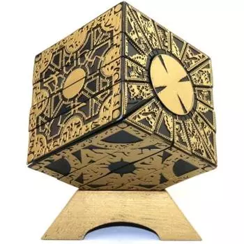 Съемная коробка-головоломка Hellraiser, реквизит для косплея на Хэллоуин в виде булавочной головки Cenobites (Модель из смолы) золотой