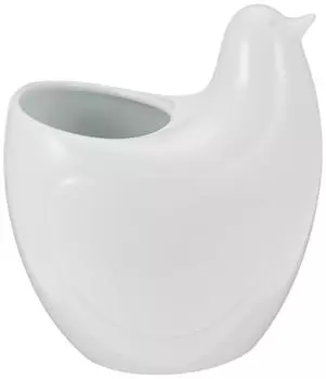 Съемная подставка Hakusan Pottery, белый фарфор, прибл.. 4,7 x 3,9 x 5,3 дюйма (12 х 10 х 13,5 см), Poppo, посуда Hasami, сделанная в Японии