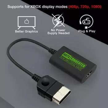 S# For Xbox to HDMI-Compatible Converter HD Link Cable 1080i 720p 480p 480i