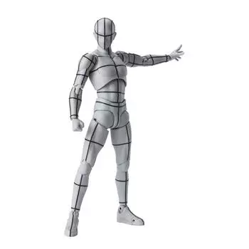 S.H.Figuarts Body-kun - Проволочный каркас-(Серый цвет Вер.) приблизительно. Подвижная фигура толщиной 150 мм, окрашенная из ПВХ и АБС-пластика