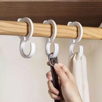 S Hooks Heavy Duty Coat Hooks For Wall Convenient Towel Holder Coat Hooks No Drilling For Kitchen Work Shop Bathroom Closet белый