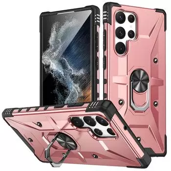 С кольцевым кронштейном магнитный защитный чехол для Samsung Galaxy S23 Ultra S22 Plus S21 FE S20 A52 A53 A73 A54 A34 A33 5G Чехлы For Samsung S21 FE