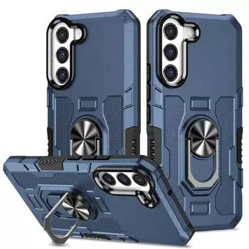С металлическим кольцом автомобильный держатель чехол для Samsung Galaxy S22 Ultra S21 Plus S20 FE Note 20 A73 A72 A53 A52 A32 5G чехол Coque Fundas For Samsung S21 FE