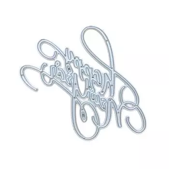 С Новым годом металлический трафарет для скрапбукинга DIY альбом штамп тиснение
