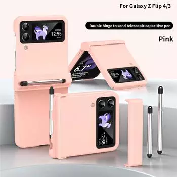 С S Pen Магнитный Шарнир Полный Чехол Для Samsung Galaxy Z Flip 4 3 5G Чехол Защита Камеры Противоударные Чехлы Для Телефонов Coque Fundas For Z Flip 4 5G