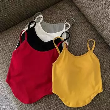 С жилетом-халтером Pure Slim-fit Outside, чтобы носить летнюю безрукавку Sexy Beauty с накладкой на грудь One size
