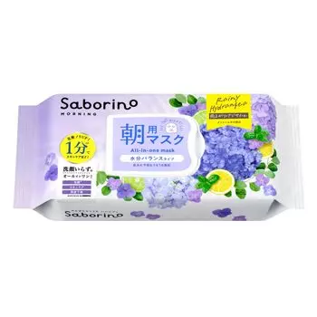 Saborino Alarm Sheet N HY25 30 шт. Аромат гортензии белый