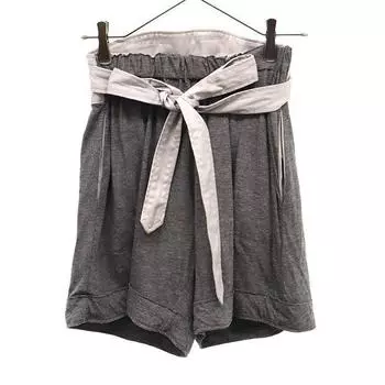 Sacai Made in Japan Linen Blend Shorts 2 gray Women Used