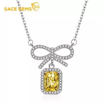 SACE GEMS женское ожерелье кулон медный сплав циркон модный подарок розовый