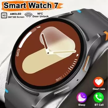 SACOSDING Новые женские умные часы с экраном AMOLED 7 Mini, многофункциональные спортивные фитнес-трекеры, голосовой вызов, NFC-компас, умные часы для мужчин