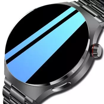 SACOSDING Смарт-часы для мужчин и женщин 1,6-дюймовый Amoled BT Call Smartwatch AI Voice NFC Компас сердечного ритма Монитор здоровья Спортивные наручные часы для Android Leather серебряный