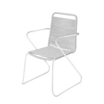Садовый стул Antea 57 x 65,5 x 90 см Веревка Светло-серый