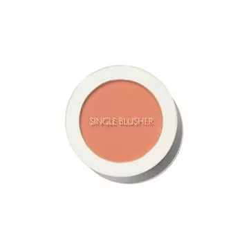 Saemmul Single Blusher, OR04 Pumpkin Latte, 1 piece, adheres smoothly and creates a vibrant complexion