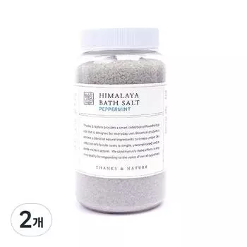 Saengsnature Гималайская соль для ванн со вкусом мяты, 1200г, 2 шт.