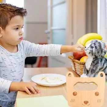 Safe Kitchen Cutting Toy Kids Wooden Cooking CutterFish-Shaped Children S Kitchen Tools Cute Vegetables Fruits Knife Safety