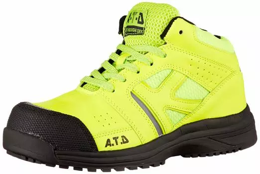 Safety Work Mega JSAA Class A Mesh High Cut 28 3E [Kita] Shoes, Shoes, Safety, Certified, Type, MG-5680, Lime, cm, лаймовый