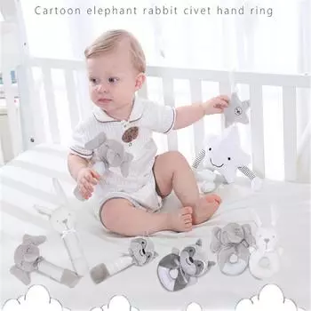 Sagit Baby Младенческие животные Колокольчики Мягкие подвесные колокольчики Игрушки-погремушки Кровать Дети играют в игрушки