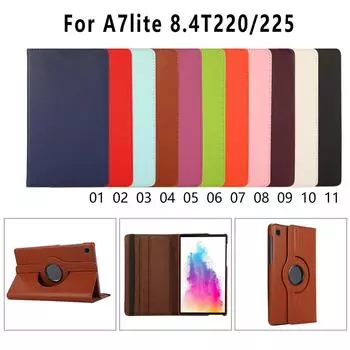 Sagit для Samsung Galaxy Tab A7 Lite 8,7 T220 T225 вращающийся кожаный чехол-подставка One Size темно-синий