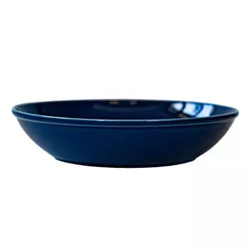 Saikaitoki Hasami Ware Common Bowl Dish Navy Diameter 21cm Microwave Dishwasher Safe Made in Japan 13237 Approx.