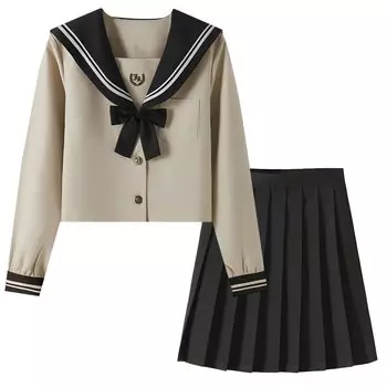 Sailor Authentic JK High School Cosplay 2 Длинные рукава и короткие Sailor JK Cosplay School Плиссированные JK Bowtie Class Kansai School British High School