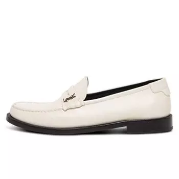Saint Laurent LE Loafer Penny Slippers Pearl женские кроссовки черные 67023218RTT1906 36
