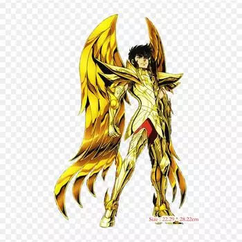 Saint Seiya Aioros Render Sagittarius Aiolos Pegasus Seiya Термонаклейки для одежды Аппликации Наклейки на одежду Термочувствительные индивидуальные нашивки