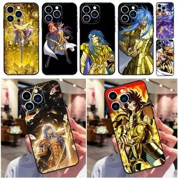 Saint Seiya Knights Phone Case For iPhone 14 12 11 13 Pro Max Cover on iPhone 13 Mini X XS Max XR 8 7 SE Coque iPhone 12Pro MAX