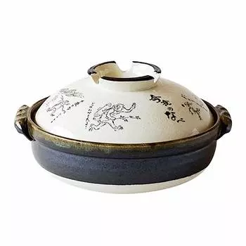 Saji Pottery Banko Ware Earthen Pot 9 Choju Giga Made in Japan White 3200ml No. 24-804 белый