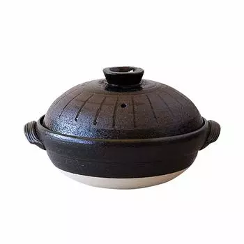 Saji Pottery Banko Ware, здоровая глиняная посуда с внутренней крышкой и Sajicha Jugusa, изготовленная в Японии, коричневого цвета, 2000 мл, три в одном (С дренажной доской) 32-255 коричневый