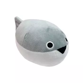 Sakabanba Spice Plush Large Ancient Sea Морская жизнь сшитая и интерьерная игрушка, размер, 25 см, Рыба, Рыбы, Существа, Животное, Жизнь, Размер, Завернутый, Пушистый, серый