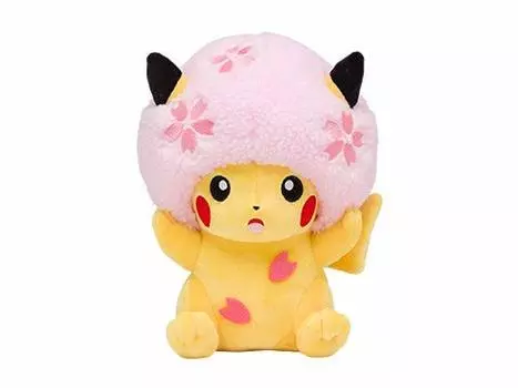 Сакура Афро Пикачу Pokemon Center Tokyo DX 1st Anniversary Limited Мягкая игрушка Pokemon Sakura