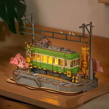 Sakura Journey Wooden Assemble Car Экологичная 3D деревянная головоломка для детей Забавные игрушки Строительные наборы блоков