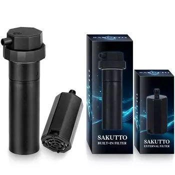 SAKUTTO портативный очиститель воды электрический очиститель воды фильтр открытый катастрофа японский фильтр одинарный [подлинный продукт] (Внешний и встроенный элемент)