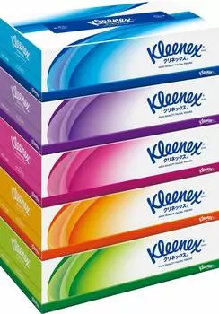 Салфетки Kleenex 360 листов 5 коробок x 6 шт. (180 пар)
