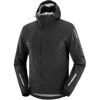 SALOMON S/Lab свободный крой с капюшоном и буквенным принтом на молнии для бега дышащая водонепроницаемая куртка с длинным рукавом унисекс куртка LC2158600 S