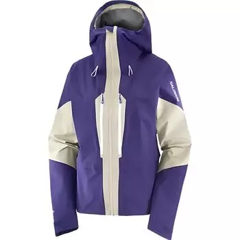 SALOMON Водонепроницаемая дышащая куртка Mountain Gore-Tex с капюшоном, женские куртки, фиолетовая LC1925100 XS