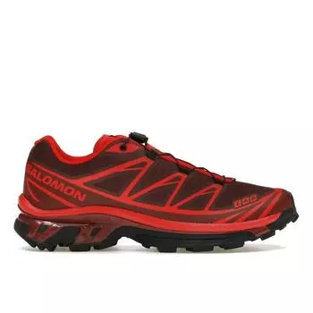 Salomon XT-6 Rum Raisin Fired Brick Unisex Sneakers High-Risk-Red L47582100 41