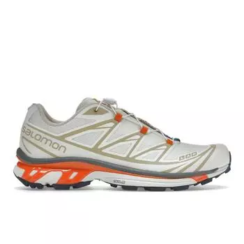 Salomon XT-6 Vanilla Ice Red Orange Unisex Sneakers White Bleached-Sand L41455300 40